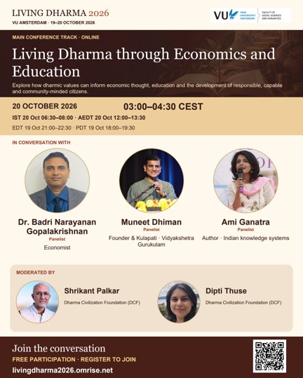 Living Dharma through Economics and Education