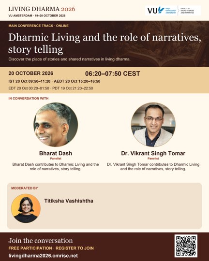 Dharmic Living and the role of narratives, story telling