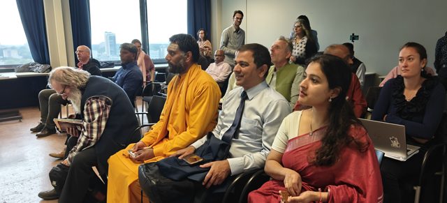 Participants listening and reflecting together